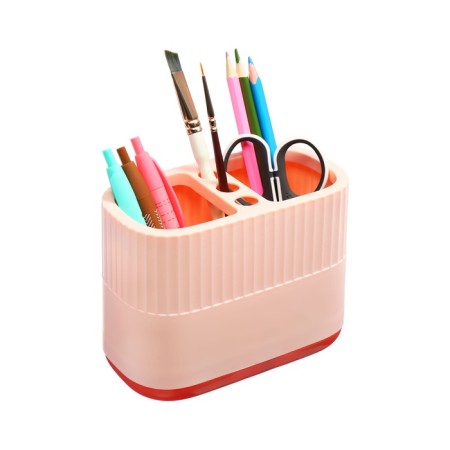 Standing for writing accessories plastic Devente 2 Marandi sections, roses 4104342-2
