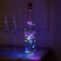 Garland "thread" 1 m dew with a cork, IP44, silver thread, 10 LED, glow of multi, solar battery
