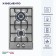 Hon surface Delvento V30V20M001, gas, 2 burners, silver