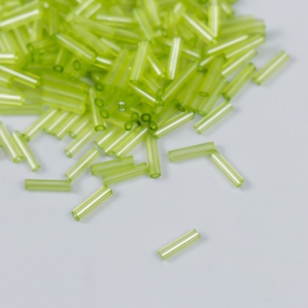 Beads "Zlatka" Glass 10 g, size 3 ", 6 mm, No. 0004 Salad 93" 7853 "7