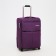 Small 20 suitcase, a lightning department, with extension, code castle, 3 wheels, 2 outer pockets, purple color