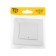TOT GLOSSY GLASS, 10 A, 1 key, with backlight, hidden, glass, white