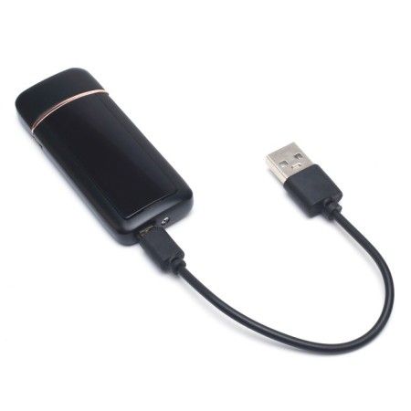 Electronic lighter "Coat of arms", USB, spiral, 3 x 7.3 cm, black-2