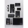 Women's wallet on the Textura button, black color