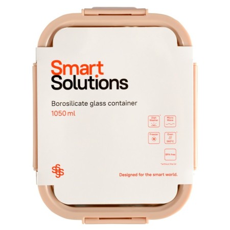 Container for baking, storage and carrying of products in the Smart Solutions cover, beige color, 1050 ml-14