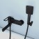 IDDIS SLIBL00I02 bath mixer, single -leaf, sliding excess 14 cm, black