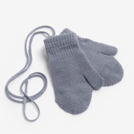Mitten children's single -layer minku "plain", col. dark gray, rr 14 (4-5 years)-2