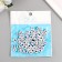 Beads for creativity plastic "Signs of the zodiac on a cube" White set 20 g 0.7x0.7x0.7 cm