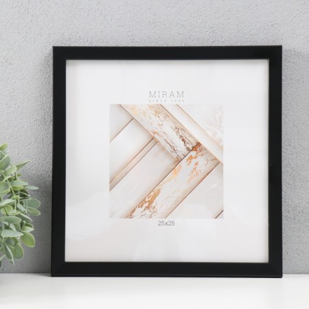 Photo frame Plastic "Mira" 25x25 cm black (plastic screen)