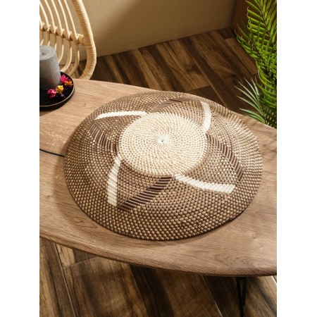 Decorative wicker rattan "Pister 1", 50x50x5 cm-1