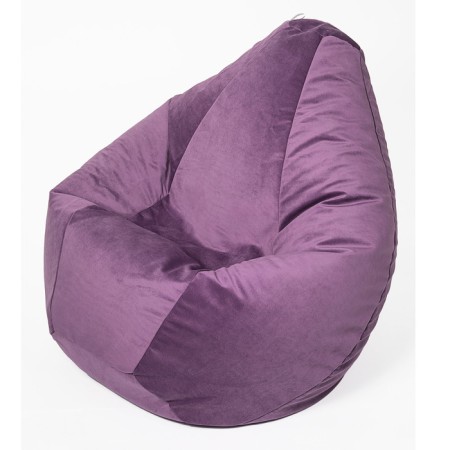 Mear-bag “Pear” is small, diameter 70 cm, height 90 cm, purple color, velor