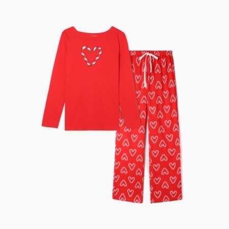New Year. Female pajamas (longshit and trousers) KAFTAN "Love" Size 44-46