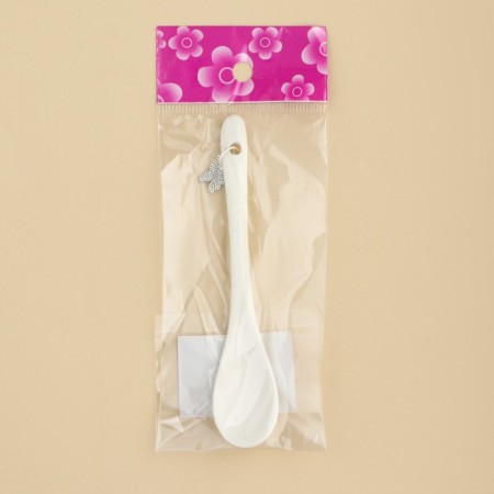 Spoon souvenir "happiness", ceramics, 2.5 x 12.5 cm.-3