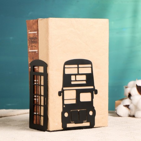 Holder-stand for books "London" set 2pcs, black