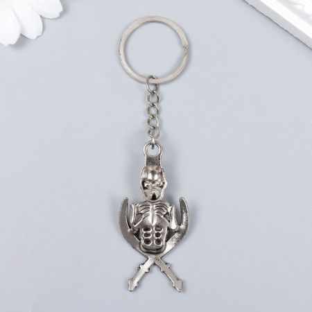 Trick Metal "Skeleton with sabers" silver 6.2x3 cm-3