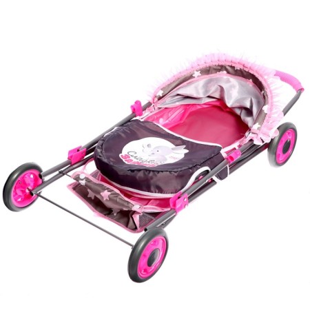 Stroller for dolls "sweet bunny" is universal, with a basket and bag-9
