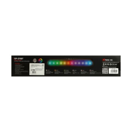 Computer speakers Xtrike Me SP-211BT, 10 W, BT5.0, backlight, 1200 mAh, black-13