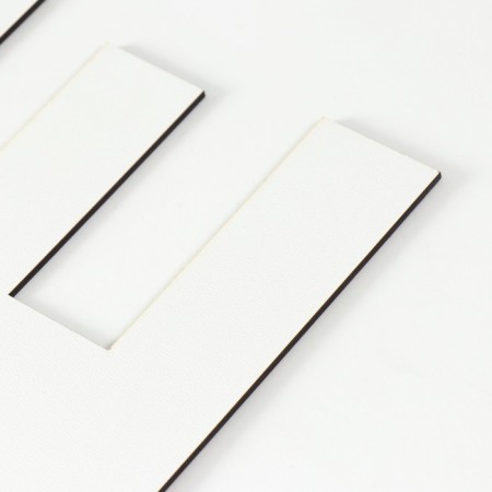 The panel of the letter "e" 16.5x20 cm, white-1
