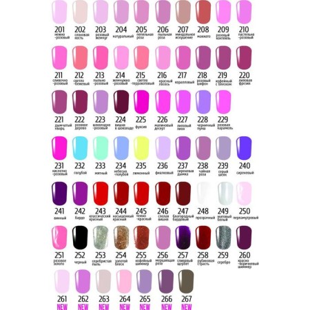 Nail polish TF Color Gel, tone 242-1