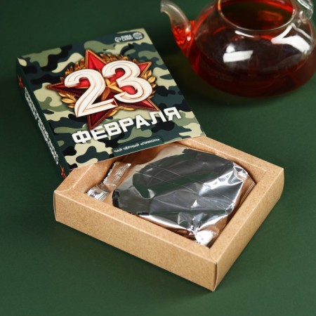 Чай чёрный «С днём защитника отечества», вкус: лимон, 50 г.-2