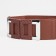 Women's belt, width 6 cm, buckle metal, brown color