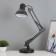 Desktop lamp E27, h = 55 cm, hinge black risalux