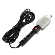 A portable LEAZon Lighting LED lamp with a circuit breaker, 12W, 25LED, 10 m, black