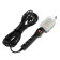 A portable LEAZon Lighting LED lamp with a circuit breaker, 12W, 25LED, 10 m, black
