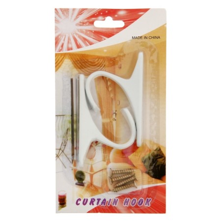 Hook for curtains KS101 CAPPIO, one -rod, white color, 2 pcs-6