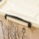 Storage container with a street cafe lid, 35 l, 50.5 × 31.5 × 28 cm, on wheels, ivory color