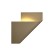 Wall lamp mantra luppi, GX53, 1x15W, 375x75x375 mm, color matte gold