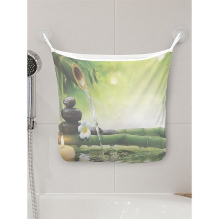 Organizer in a bath on suction cups "Nature", for storing toys and trifles, size 33 × 39 cm