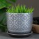 Flower pot "Hypyur" gray, 0.75 liters