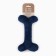A toy for dogs with a bone of bone, blue