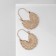 Earrings Metal "Vostok" openwork flower, color gold