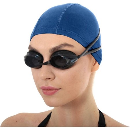 Bradex swimming cap, textile coated, blue-5