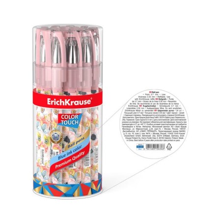 Ballic handle Erichkrause Colortouch Flower Cocktail, node 0.7 mm, blue ink blue-1