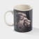 Porcelain shade mug "Lion Force", 320 ml, black color