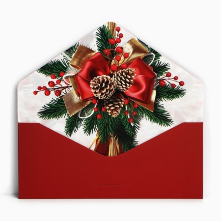 A set of envelopes for money, “Happy New Year”, 8 pieces, software touch, embossing, 19 x 9.2 cm, New Year-15