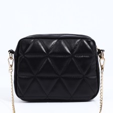 Bag Cross-Bodi with a zipper, black color