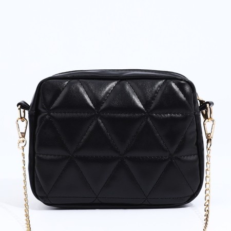 Bag Cross-Bodi with a zipper, black color