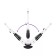 Steam mop KitFort KT-1021, 1630 W, 500 ml, cord 5 m, black and white