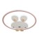 Lamp "Bunny" LED 124W pink-white 53x51x5.5 cm Bayerlux