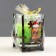 Aromatic candle in a glass on the stand "New Year's Deer", 10x9.5x9 cm, apple