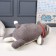Soft toy-podushka "Husky", 60 cm, color gray color