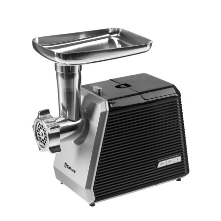 Electric meat grinder Sakura SA-6424BK, 2000 watts, nozzles for sausages and sausages, black