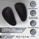 Suppinators for shoes, on an adhesive base, 10.5 × 5.1 cm, steam, black color