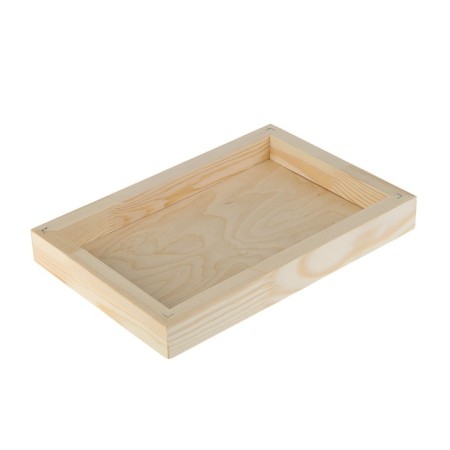 Wooden tablet, with plywed plywood, 20 x 30 x 3.5 cm, depth 0.5 cm, pine-2