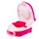 Pot of children's road, folding, figurative, lining for the toilet, pink color, crush me