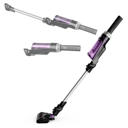 Vacuum cleaner Tefal TY1129WO, vertical, 100 watts, container 0.4 l, battery, gray-violet-1